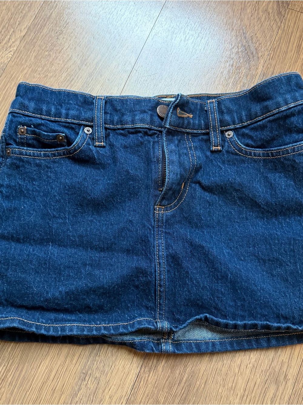 Aritzia Denim Forum Mini Skirt